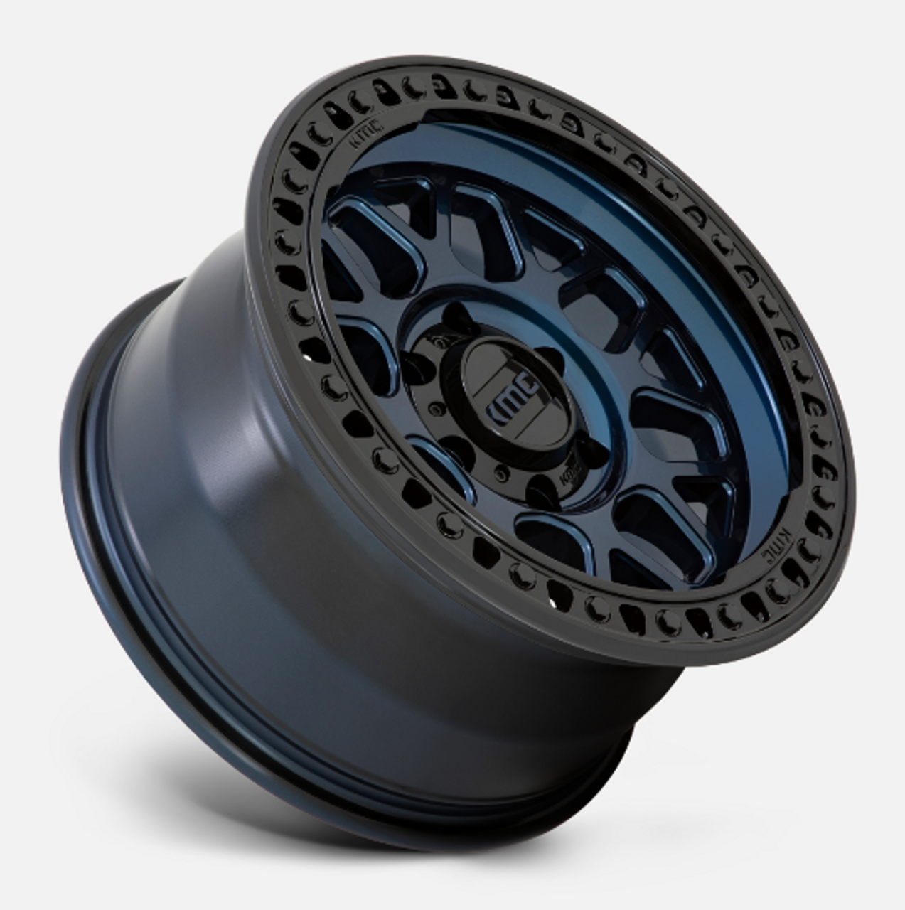 KMC Wheels KM54979050912N KM549 GRS Wheel | 17x9 | 5x5 | Midnight Blue with Gloss Black Lip