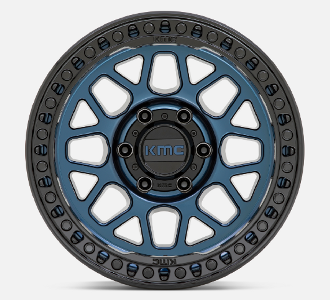 KMC Wheels KM54979050912N KM549 GRS Wheel | 17x9 | 5x5 | Midnight Blue with Gloss Black Lip