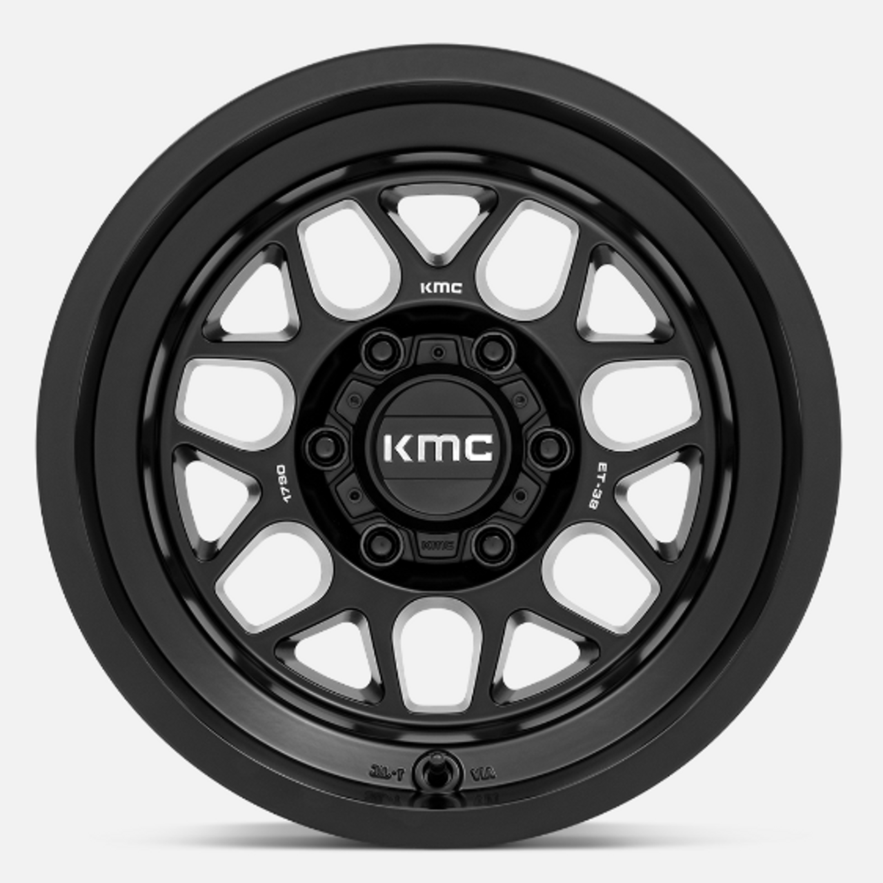 KMC Wheels KM725MX17905038N KM725 Terra Wheel | 17x9 | 5x5 | Satin Black