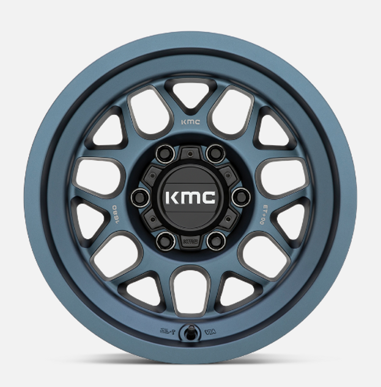 KMC Wheels KM725LX17905038N KM725 Terra Wheel | 17x9 | 5x5 | Metallic Blue