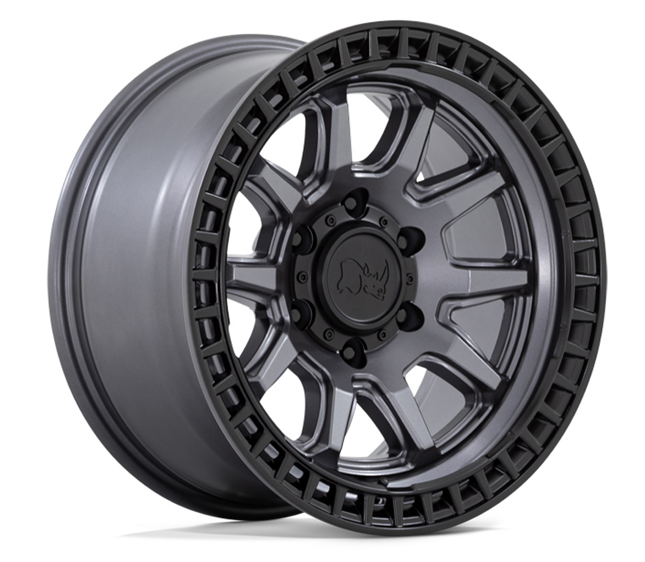 Black Rhino BR001AB17855000 Calico Wheel 17x8.5 | 5x5 | Gunmetal with Matte Black Lip