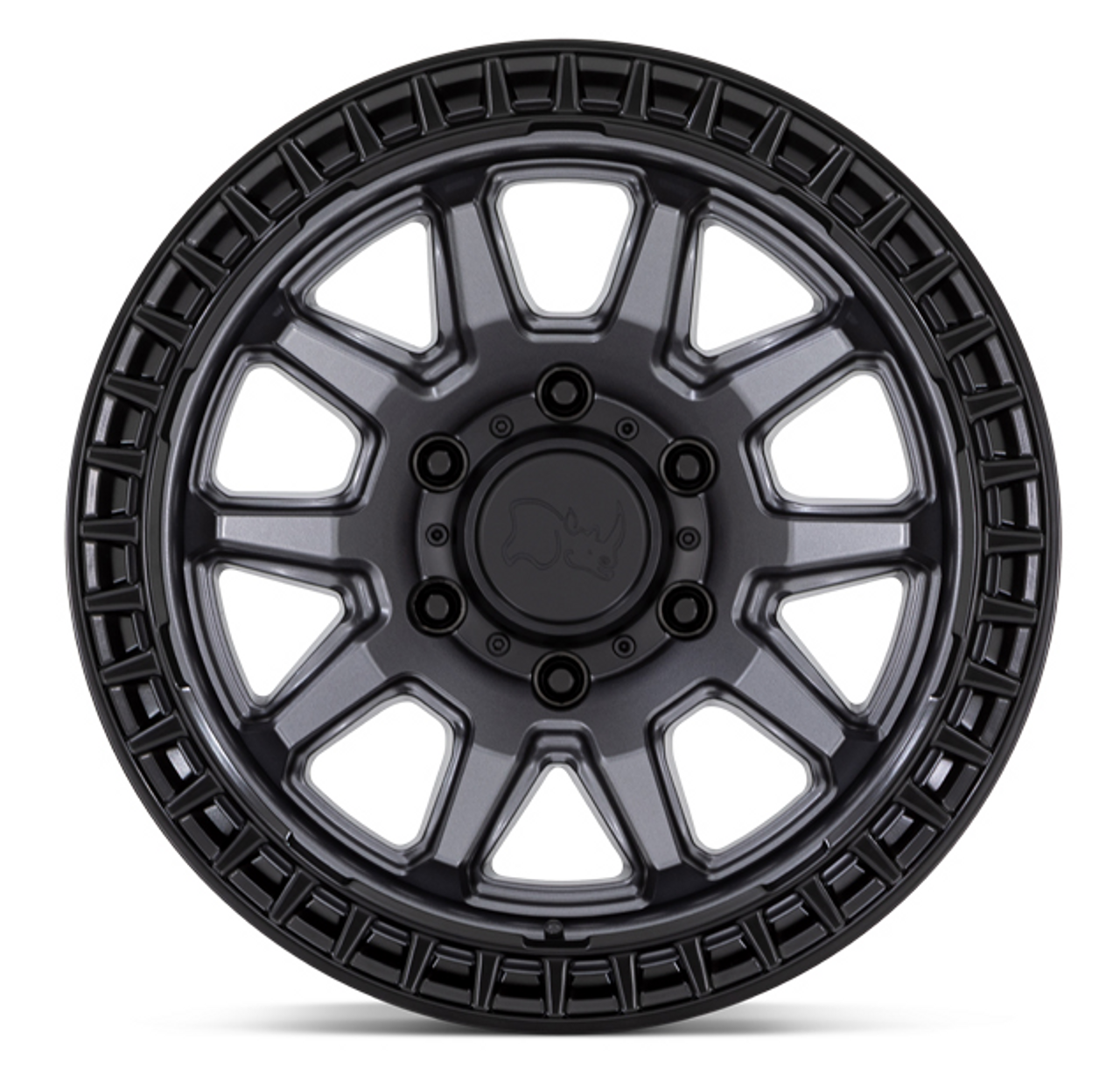 Black Rhino BR001AB17855000 Calico Wheel 17x8.5 | 5x5 | Gunmetal with Matte Black Lip