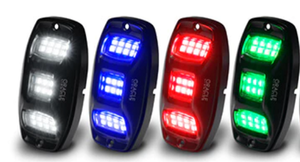 Oracle Lighting 5895-339 RGB+W Wheel Well Rock Light Kit 4 Piece