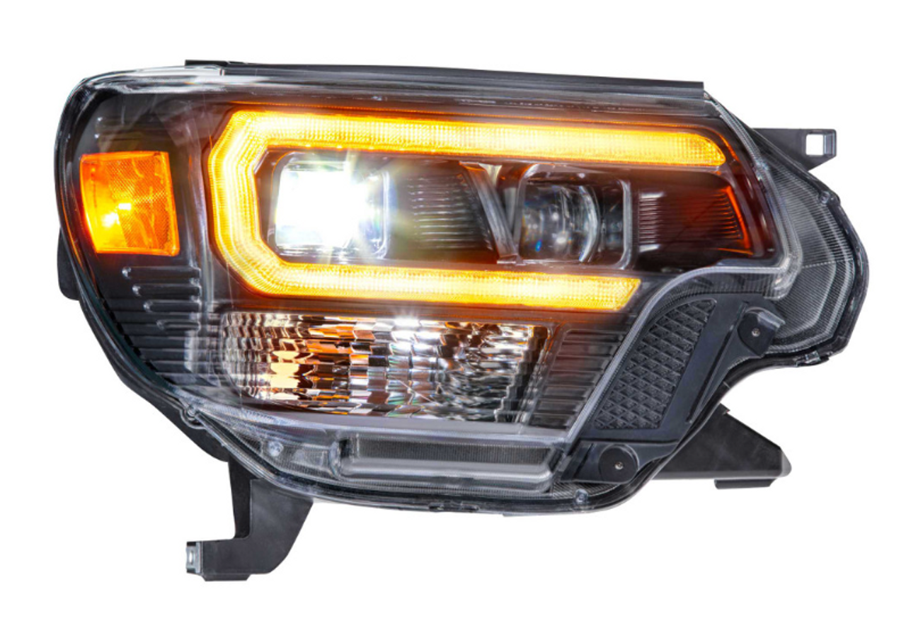 Morimoto LF529-A XB Hyrbid LED Headlight Pair Amber DRL for Toyota Tacoma Gen 2 2012-2015