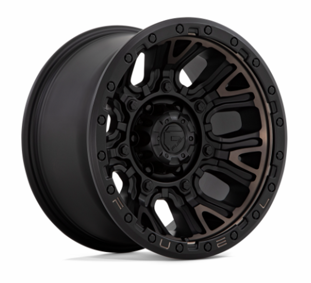 Fuel Traction Wheel 17x9 Matte Black with Dark Tint