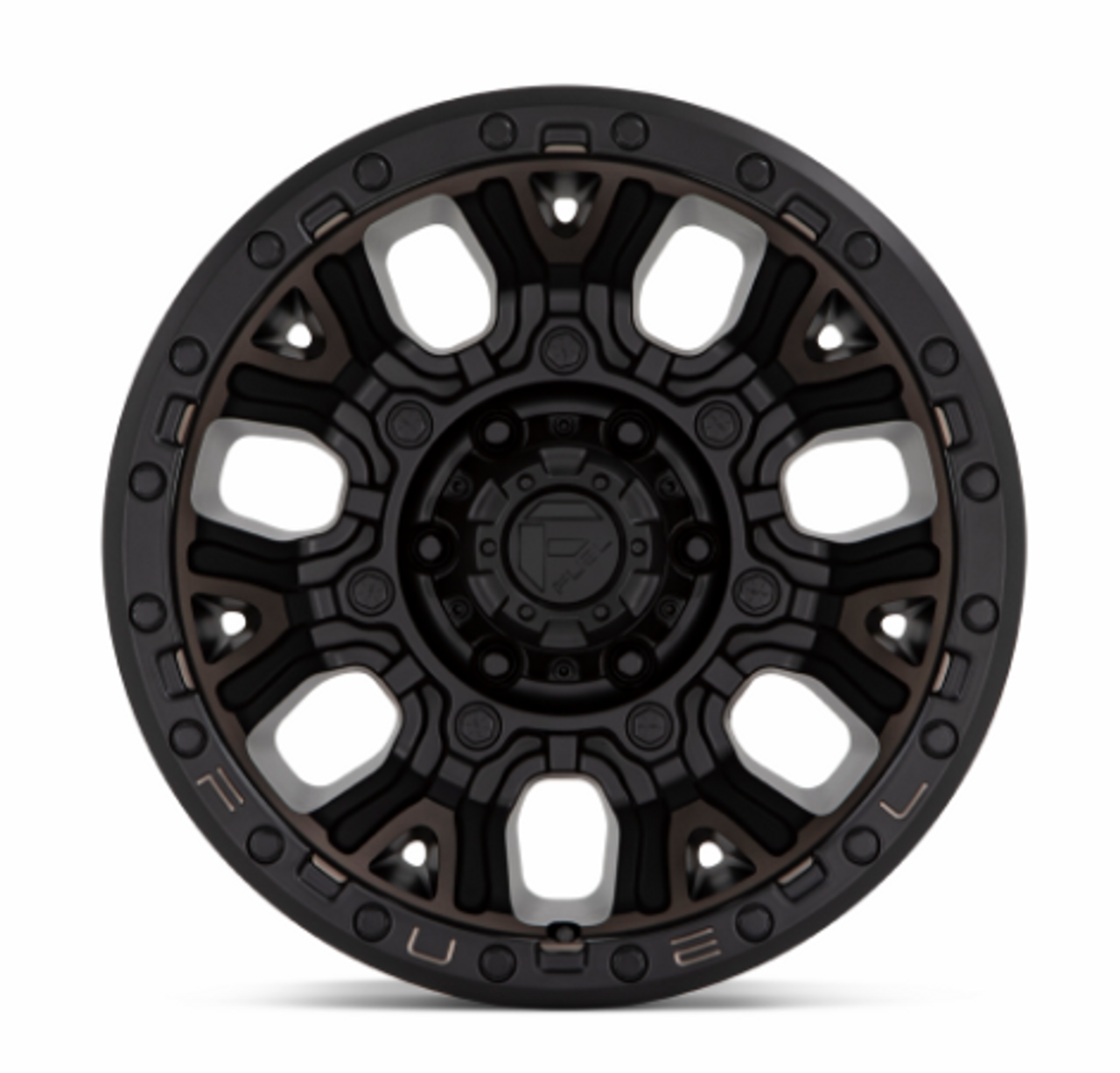 Fuel Traction Wheel 17x9 Matte Black with Dark Tint