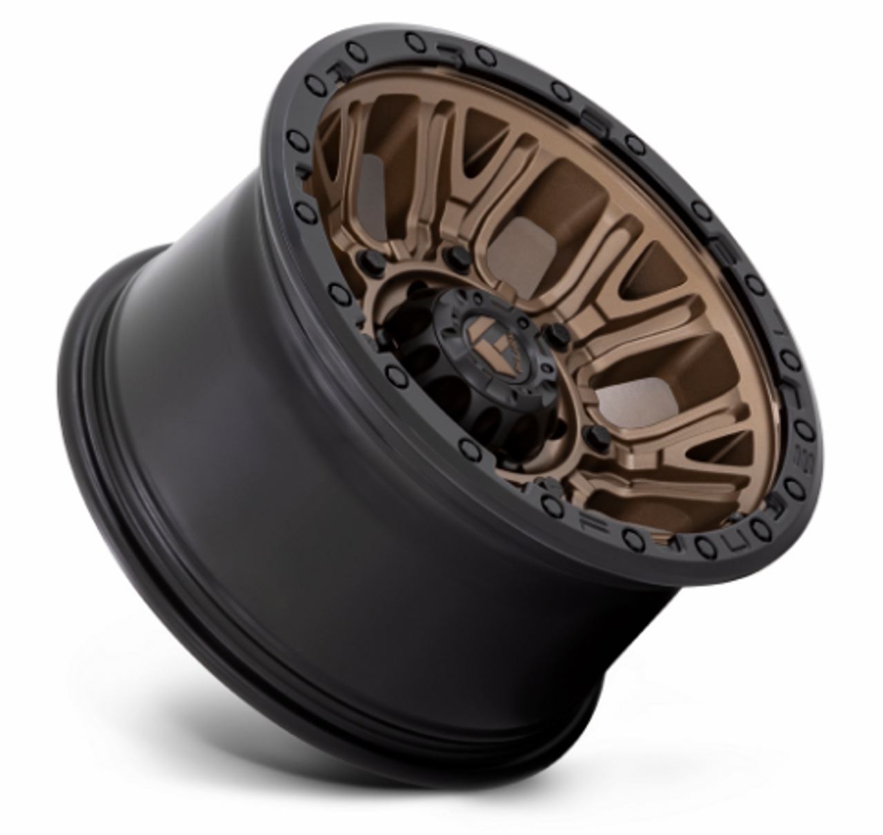 Fuel Traction Wheel 17x9 Matte Bronze with Black Ring