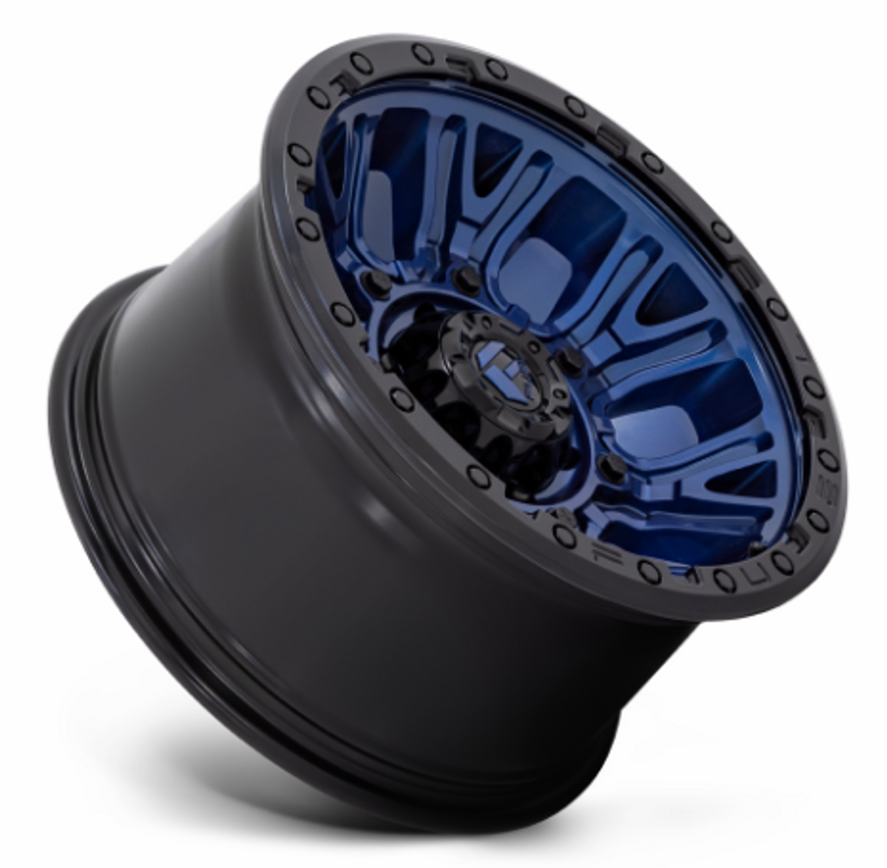Fuel Traction Wheel 17x9 Dark Blue with Black Ring