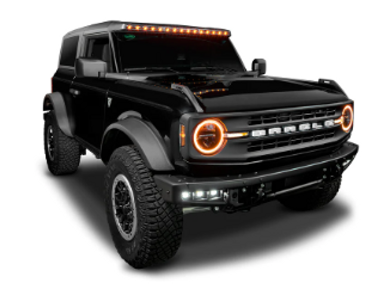 Oracle Lighting 5888-023 Integrated Windshield Roof LED Light Bar System for Ford Bronco 2021+