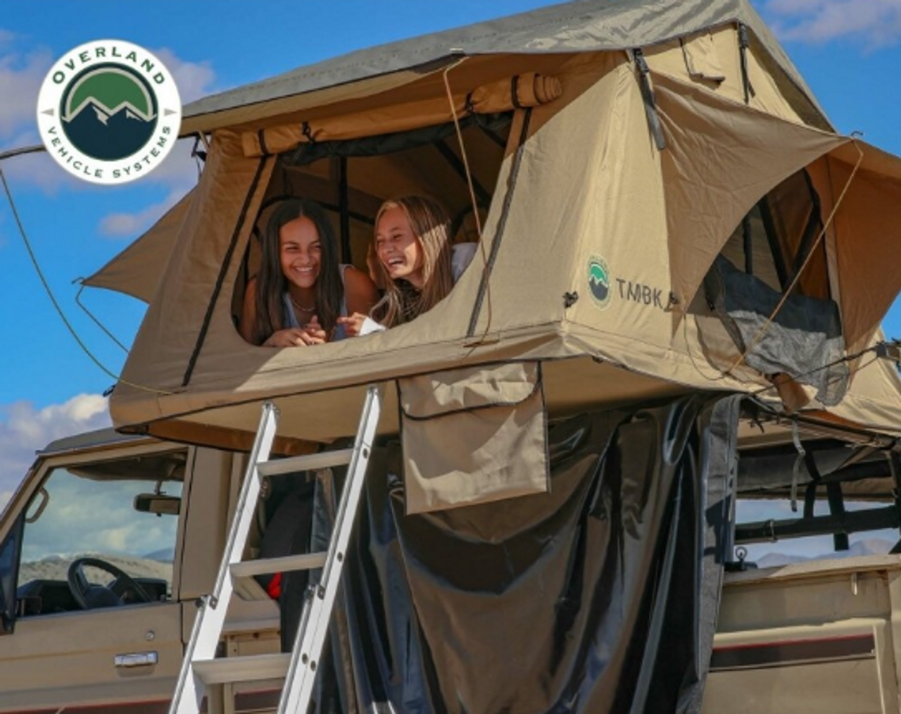 Overland Vehicle Systems 18119933 TMBK 3 Person Roof Top Tent with Rain Fly
