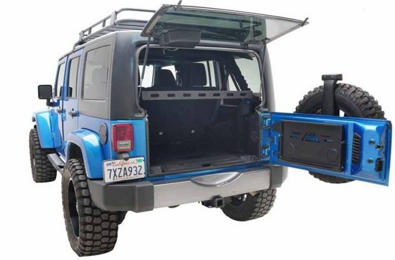 Paramount Automotive 81-10103 Interior Rear Cargo Basket for Jeep Wrangler JK 4 Door 2007-2018
