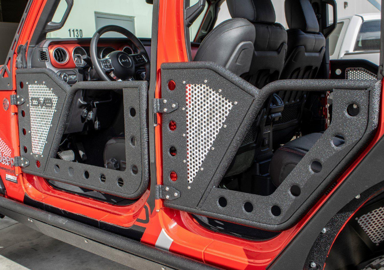 DV8 Offroad RDJL-01R Rear Rock Doors for Jeep Wrangler JL 4 Door & Gladiator JT 2018+