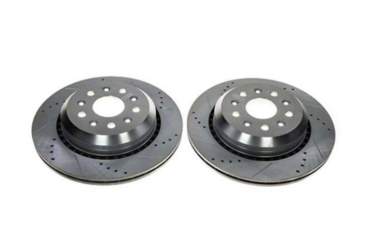 Power Stop AR8396XPR Evolution Drilled/Slotted Rear Rotor Kit for Jeep Wrangler JL & Gladiator JT 2020-2021