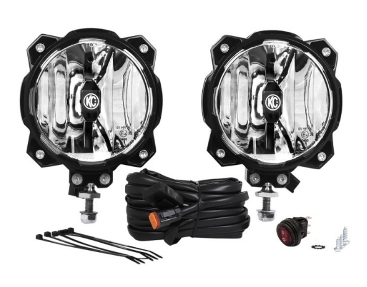 KC Hilites 91305 Gravity LED Pro6 Single Pair Pack System- Wide-40