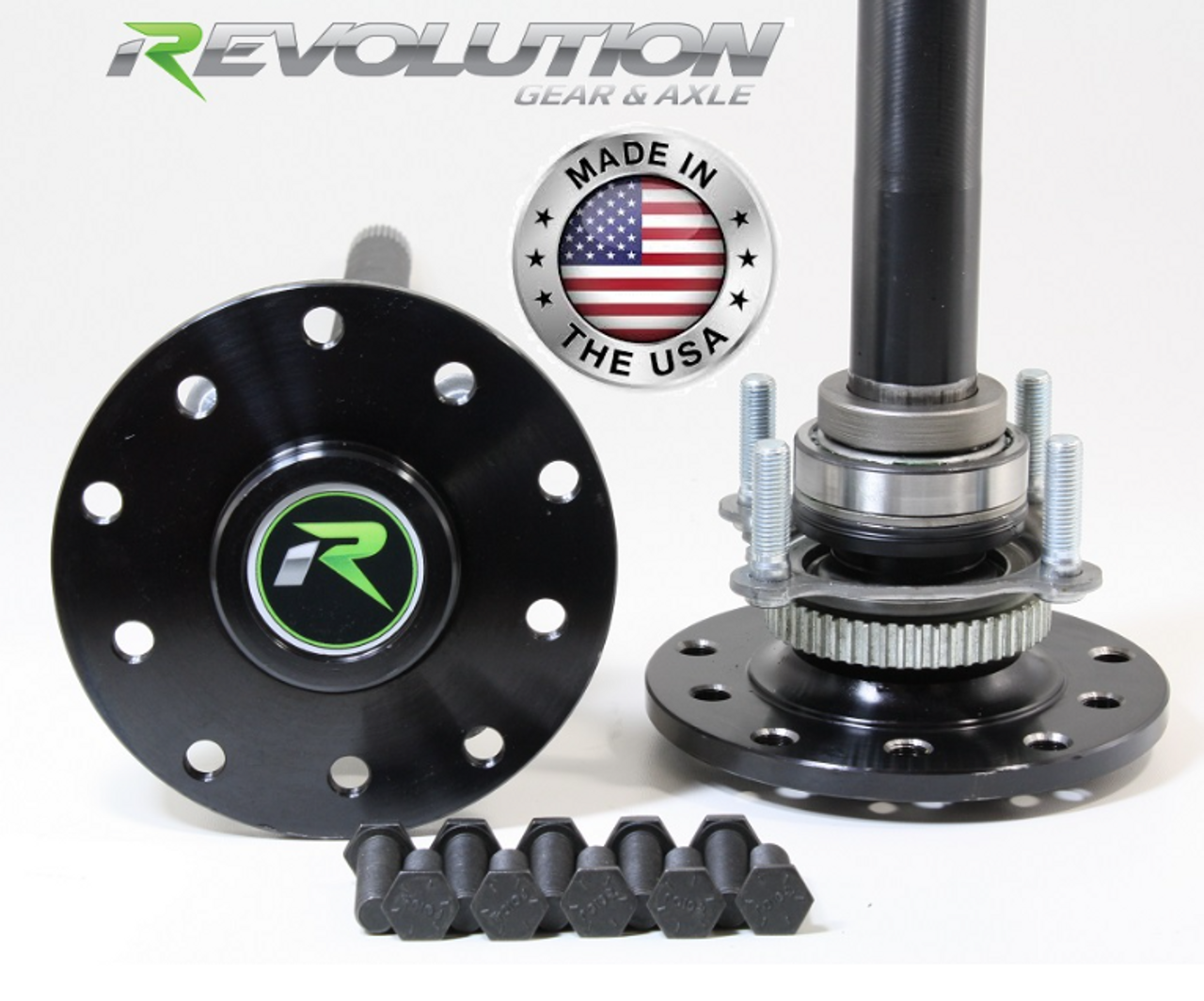 Revolution Gear RAK50 D44 30 Spline Rear Axle Kit without Locker for Jeep Wrangler JK 2007-2018 Non-Rubicon