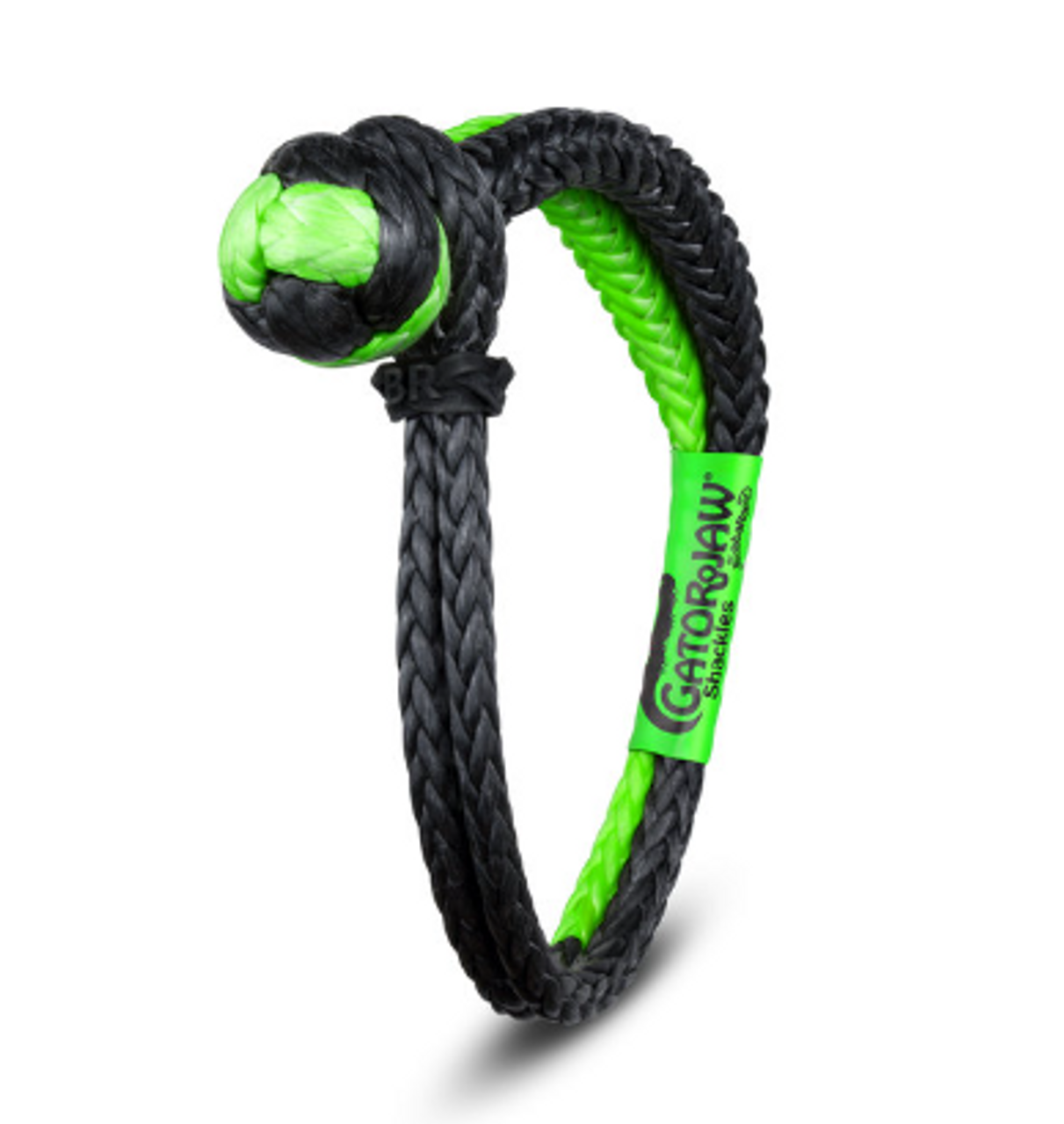 Bubba Rope 176746NGGB 3/8" NexGen Gator-Jaw Synthetic Shackle in Green & Black