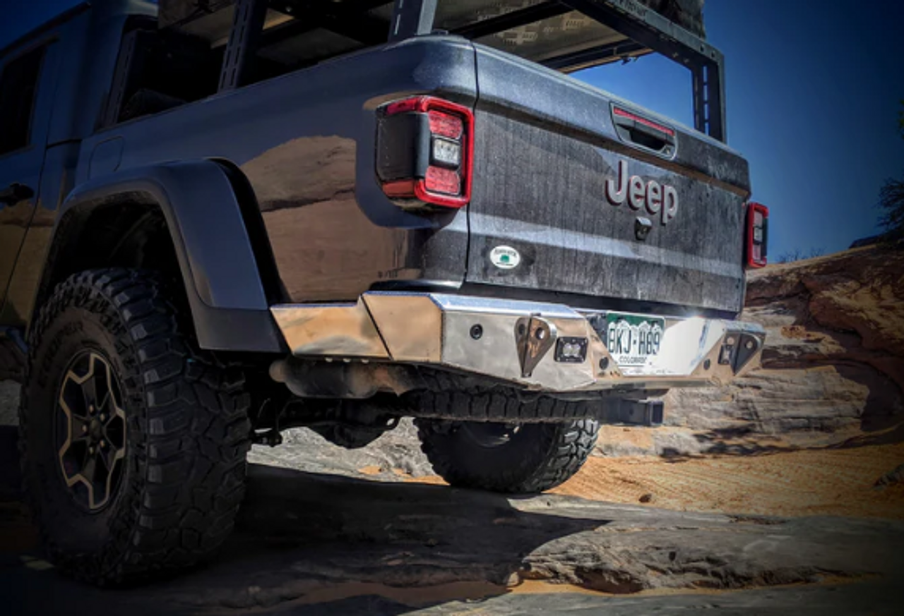 Next Venture Motorsports Aluminum Featherweight Series Rear Bumper for Jeep Gladiator JT 2020+