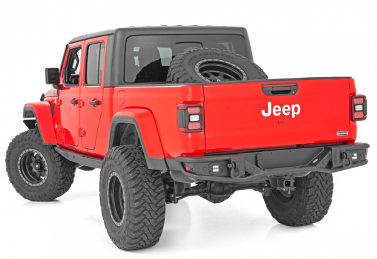 Rough Country 10650 Tubular Rear Bumper for Jeep Gladiator JT 2020+