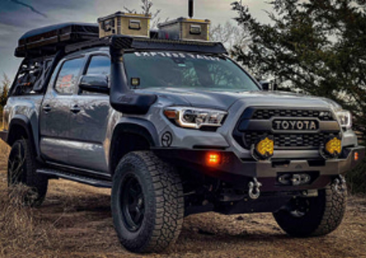 Backwoods Adventure Mods BWTY3T-103XXBBB Hi-Lite Overland Front Bumper for Toyota Tacoma Gen 3 2016+