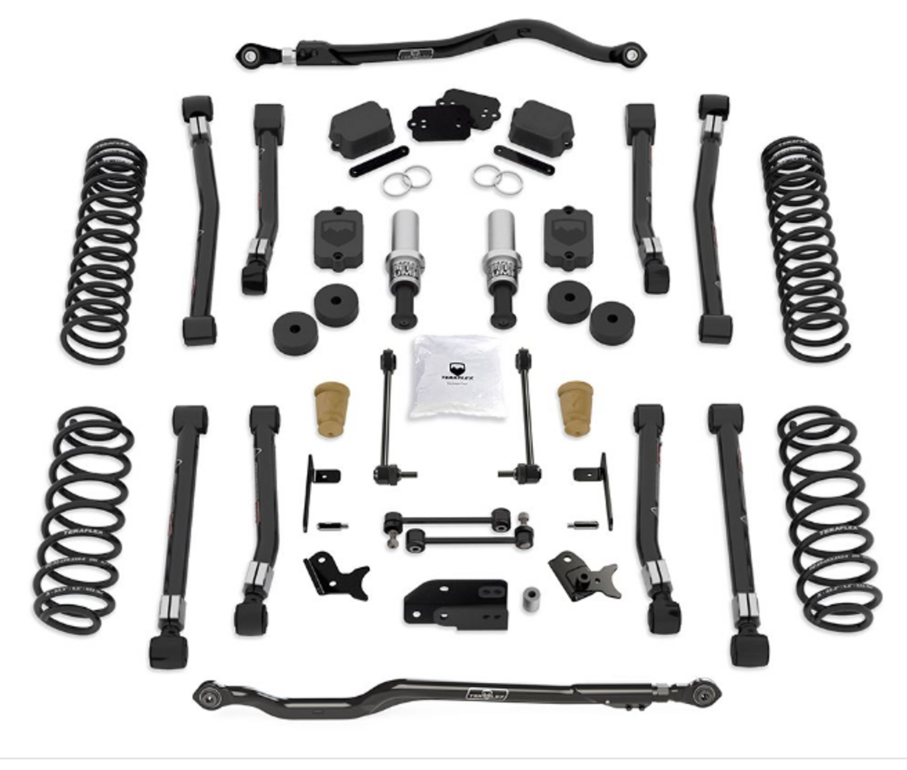 TeraFlex 1532100 2.5" Alpine RT2 Outback Overland Short Arm Suspension System No Shocks for Jeep Wrangler JL 4 Door 2018+