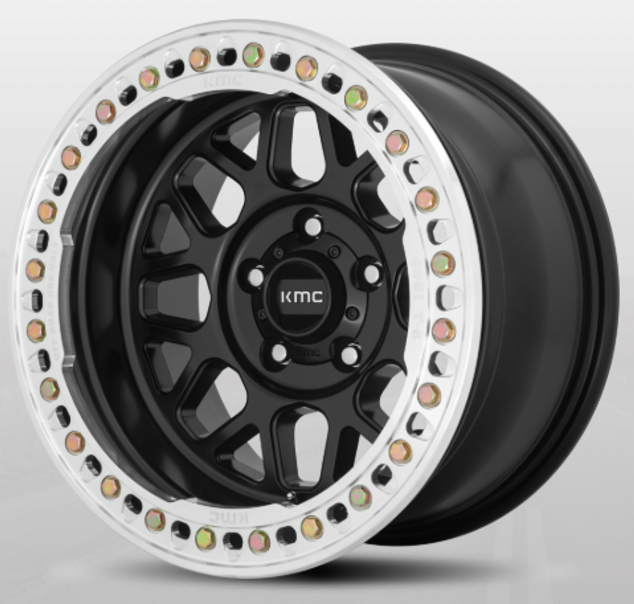 KMC Wheels KM23579050738N Grenade Crawl Beadlock in Satin Black 17x9