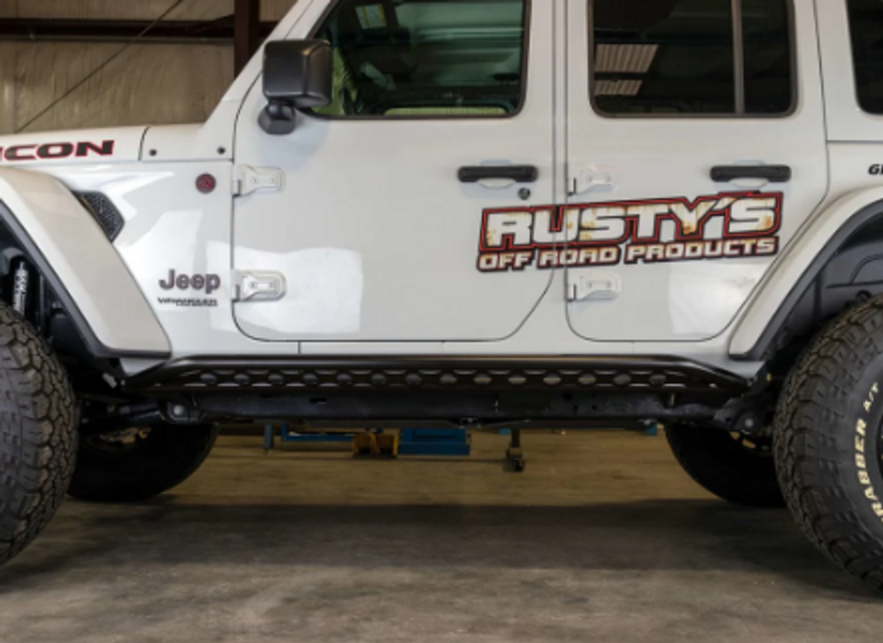 Rusty's Off Road RA-RR9930-JL Rocker Armor with Kicker Tube for Jeep Wrangler JL 4 Door 2018+