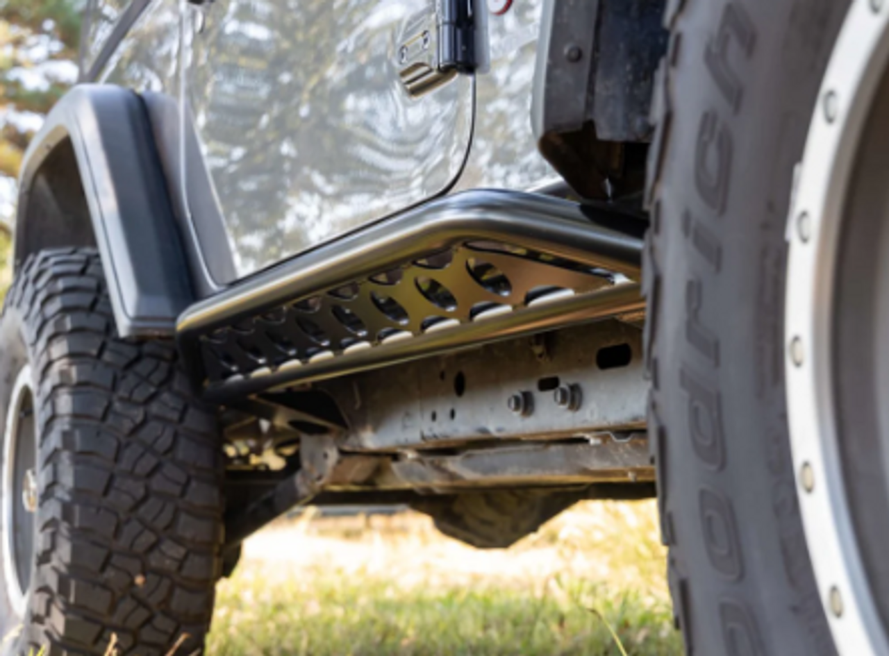 Rusty's Off Road RA-RR302D-JL-2D Rocker Armor with Kicker Tube for Jeep Wrangler JL 2 Door 2018+