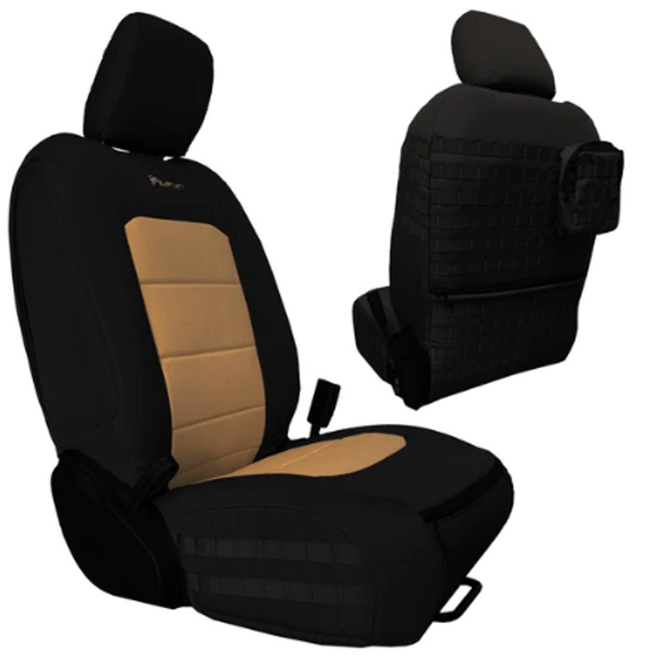 Bartact Tactical Front Seat Cover Pair for Jeep Wrangler JL 2 Door 2018+