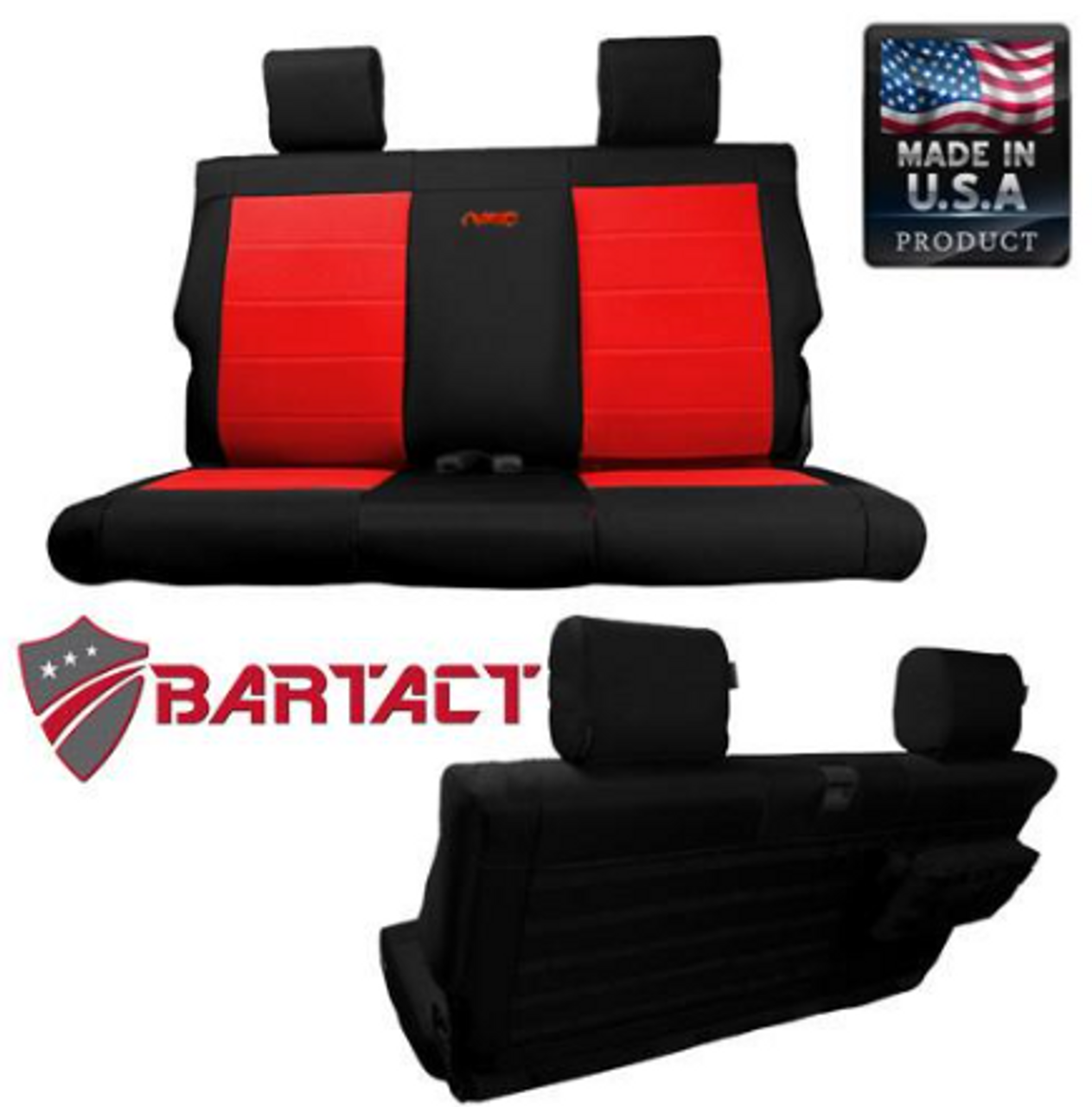 Bartact Tactical Rear Bench Seat Cover for Jeep Wrangler JL 2 Door 2018+