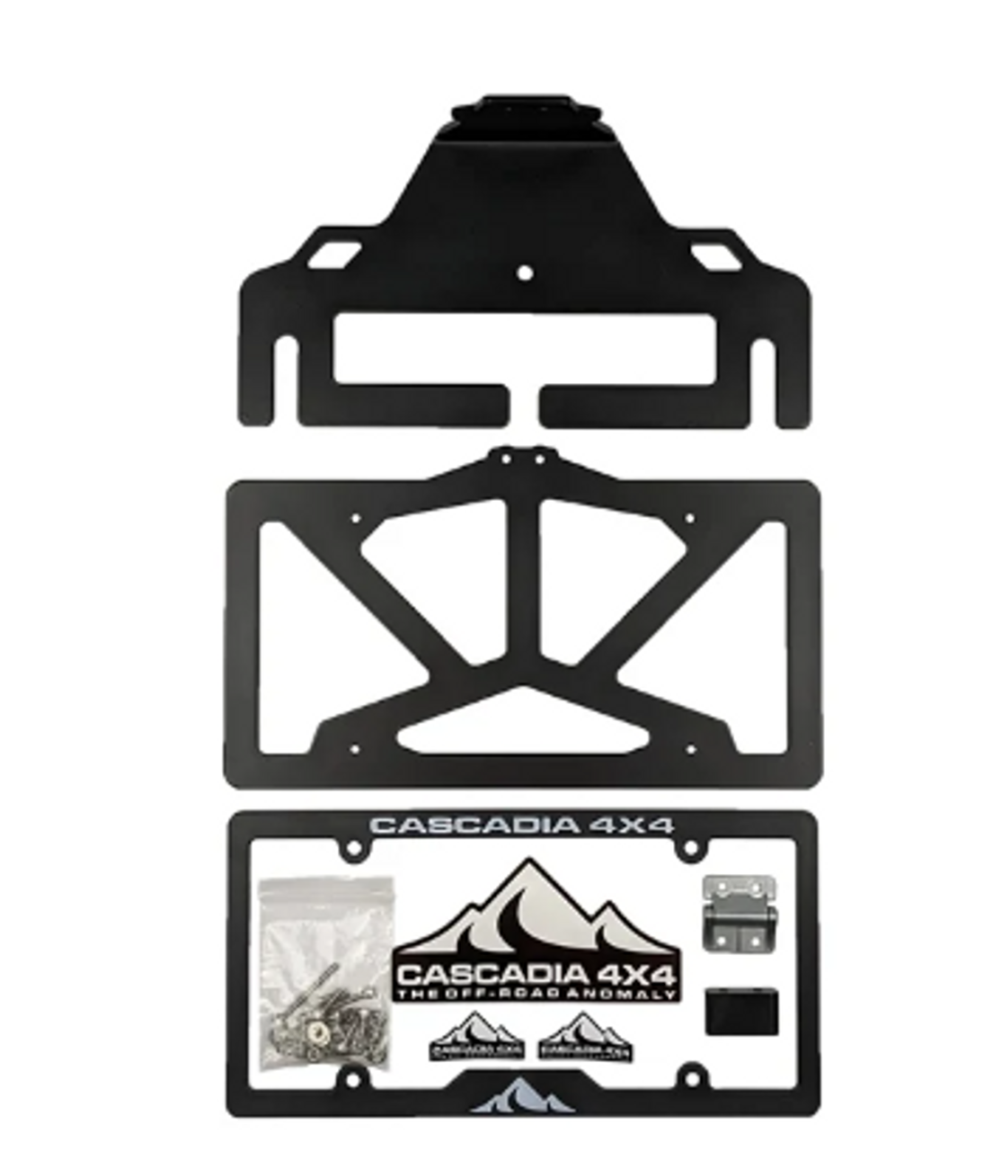 Cascadia 4x4 CHF101 Flipster V3 Winch License Plate Mounting System