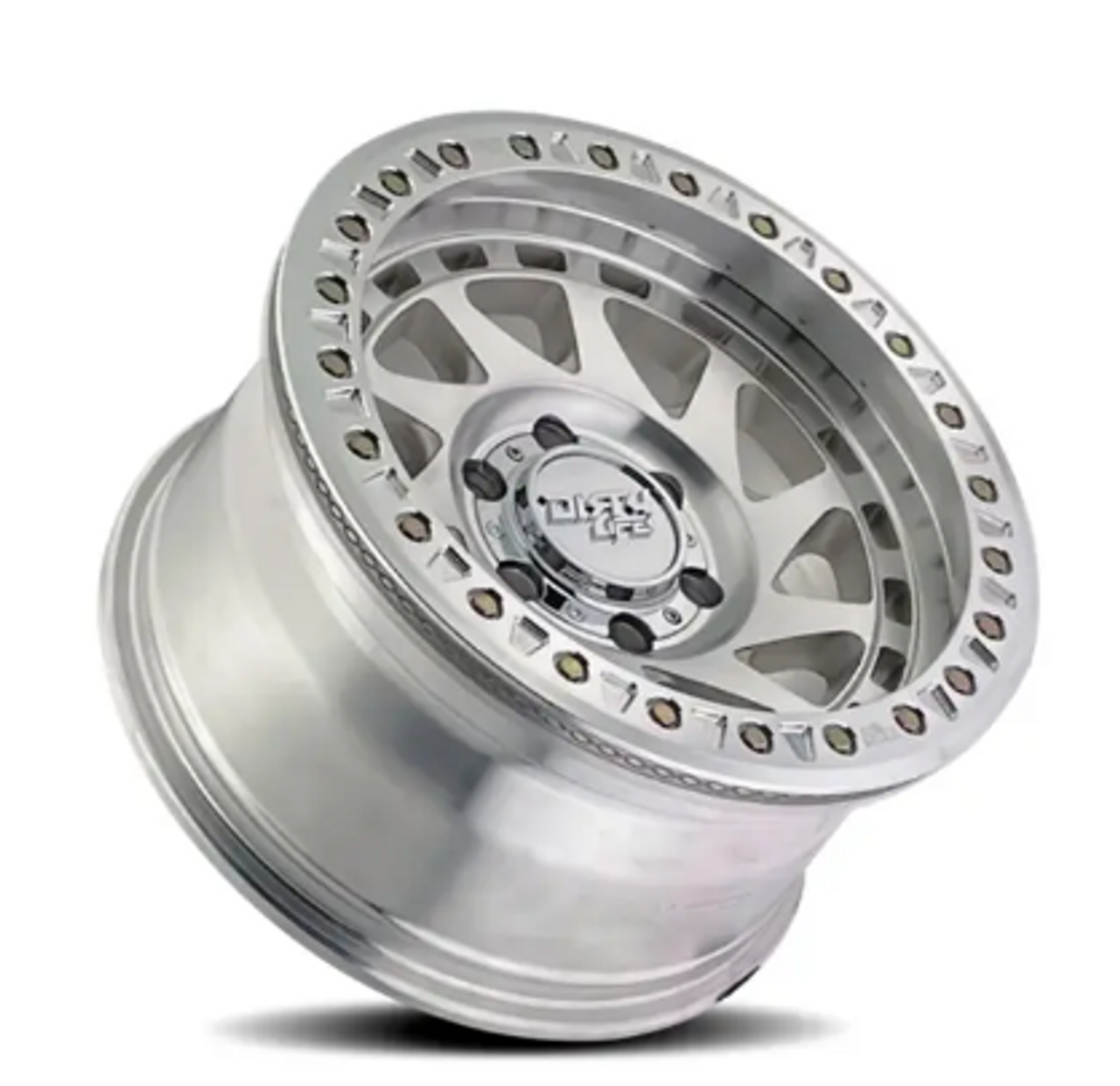 Dirty Life 9313-7973M12 9313 Enigma Race Beadlock 17x9 5x5 -12mm in Machined
