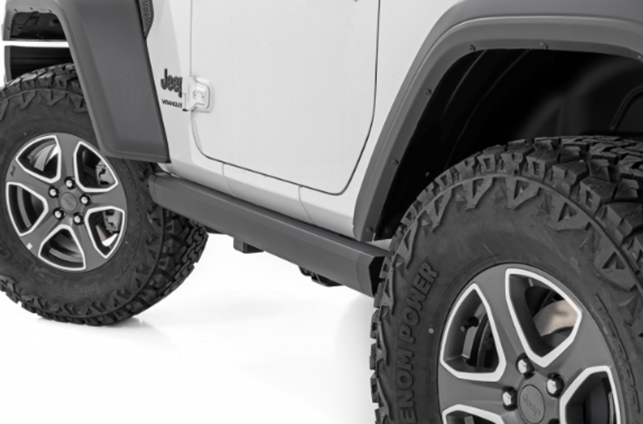 Rough Country PSR61030 Power Running Boards for Jeep Wrangler JL 2 Door 2018+