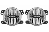 KC Hilites 497 4" Gravity SAE LEF G4 Fog Light Pair for Jeep Wrangler JK 2010-2018