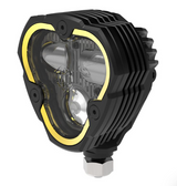 KC Hilites 97146 Flex Era 3 Dual Mode SAE Fog Lights for Jeep Wrangler JK, JL & Gladiator JT with Plastic Bumpers