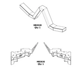 Motobilt MB7005 4-Link Rear Suspension Brackets with Rear Crossmember for Jeep Wrangler JK 4 Door 2007-2018