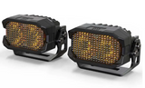 Morimoto BAF111 2Banger Off-Road LED Pods HXB Flood Beam in Yellow