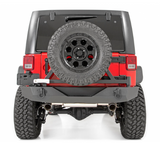 Rough Country 10594A Rock Crawler Rear Bumper with Tire Carrier for Jeep Wrangler JK 2007-2018