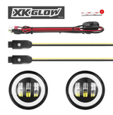 XK Glow XK042010-B-JL RGB LED Fog Lights for Jeep Wrangler JL & Gladiator JT 2018+