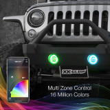 XK Glow XK042010-B-JL RGB LED Fog Lights for Jeep Wrangler JL & Gladiator JT 2018+