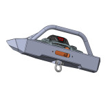 Savvy Offroad SD0010 Krawler Lite Front Bumper with Hoop for Jeep Wrangler JK 2007-2018