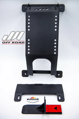 JW Offroad Tire Carrier 3.5" Bundle 2 Center License Plate Mount for Lexus GX460 2010+