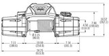 Internal Diagram of Warn Zeon 8-S Synthetic Rope Winch