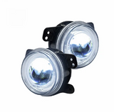 Recon 264506BK 2-Piece LED Fog Light Set in Smoked Black for Jeep Wrangler JK 2007-2018