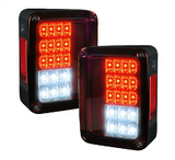 Recon 264234RD LED Tail Lights in Red for Jeep Wrangler JK 2007-2018
