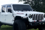 Recon 264148BK Fender LED Light OLED DRL in Smoked Lens for Jeep Wrangler JL & Gladiator JT 2018+