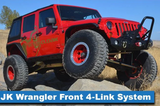 MetalCloak 7278 Front Four Link Long Arm Set for Jeep Wrangler JK 2007-2018