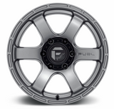 Fuel D76717908445 Rush Wheel 17x9 6x139.7 in Matte Gunmetal
