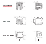 Rigid Industries 504713 D-Series Hyperspot Pair