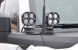 LoD Offroad BLM2101 Black Ops Double A-Pillar Base Light Mount for Ford Bronco 2021+
