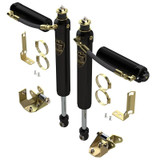 MetalCloak 1612 Front RockSport BLACK Reservoir Long Travel Shocks 4.5-5.5" for Jeep Wrangler JK 2007-2018